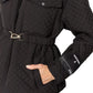 Chic Quilted Checkered Jacket