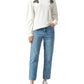 Elegant Rhinestone Cotton Sweatshirt