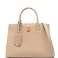 Elegant Beige Calf Leather Handbag