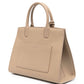 Elegant Beige Calf Leather Handbag