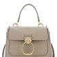 Elegant Motty Grey Calfskin Tess Handbag