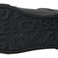 Elegant Black Leather Low Top Sneakers