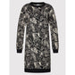 Elegant Black Python Texture Dress
