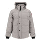 Elegant Limestone Grey Down Jacket