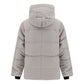 Elegant Limestone Grey Down Jacket