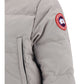 Elegant Limestone Grey Down Jacket