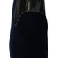 Elegant Blue Velvet Loafers for Men