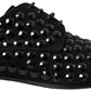 Sleek Black Suede Derby Formal Shoes