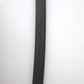 Elegant Black Leather Logo Buckle Belt