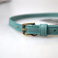 Aquamarine Elegance Leather Belt