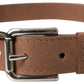 Elegant Leather Belt with Metal Buckle