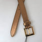 Bronze Italian Leather Belt