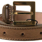 Bronze Italian Leather Belt
