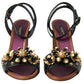 Elegant Embellished Leather Sandals