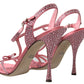 Elegant Pink Ankle Strap Sandals