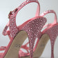 Elegant Pink Ankle Strap Sandals