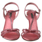 Elegant Pink Ankle Strap Sandals