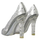 Crystal Embellished Transparent Pumps
