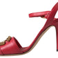 Red Stiletto Sandal Heels