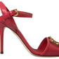 Red Stiletto Sandal Heels