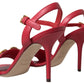Red Stiletto Sandal Heels