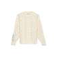 Elegant Cable-Knit Crew Neck Sweater