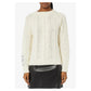 Elegant Cable-Knit Crew Neck Sweater