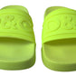 Elegant Yellow Green Slide Sandals