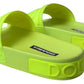 Elegant Yellow Green Slide Sandals