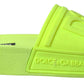Elegant Yellow Green Slide Sandals