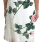 Elegant One-Shoulder Floral Midi Dress