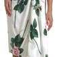 Elegant One-Shoulder Floral Midi Dress