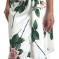 Elegant One-Shoulder Floral Midi Dress