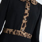 Elegant Black Midi Sheath Dress with Collar