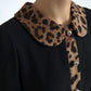 Elegant Black Midi Sheath Dress with Collar