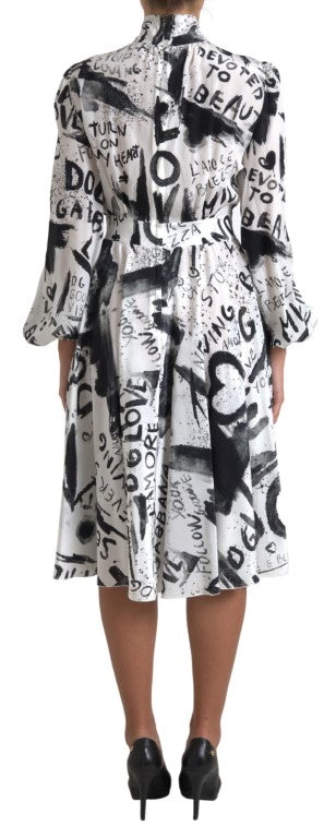 Elegant Silk A-Line Midi Dress