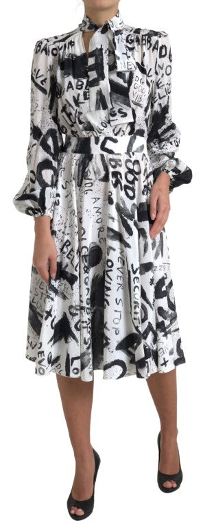 Elegant Silk A-Line Midi Dress