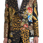 Elegant Multicolor Single Breasted Jacket