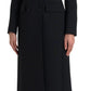 Elegant Double Breasted Wool Coat
