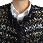 Exquisite Multicolor Silk Blend Jacket