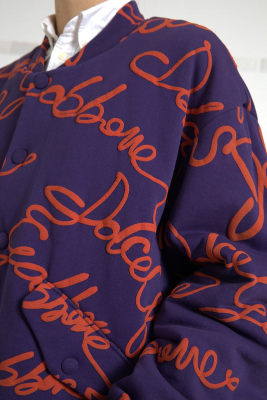 Elegant Purple Bomber Jacket