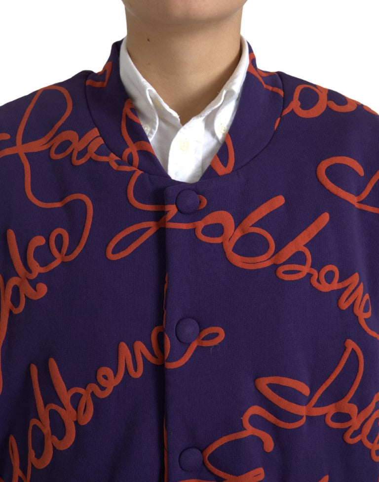 Elegant Purple Bomber Jacket