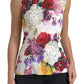 Silk Blend Floral Tank Top - Exquisite Craftsmanship