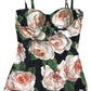 Elegant Floral Print One-Piece Swimsuit