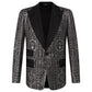 Elegant Jacquard Satin Silk Jacket