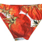Chic Pumpkin Print Bikini Bottoms