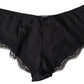 Elegant Black Silk Blend Panties