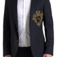 Elegant Single Breasted Virgin Wool Blazer