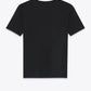 Elegant Black Cotton Tee with Logo Detail