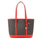 Jet Set Travel Small Dark Sangria Brown PVC Tote Bag Purse
